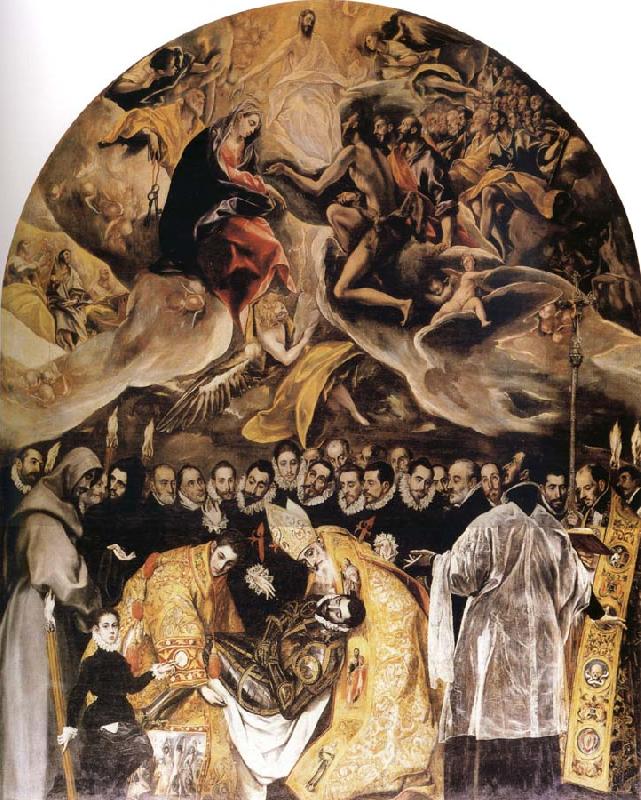 El Greco The Burial of Count Orgaz Sweden oil painting art